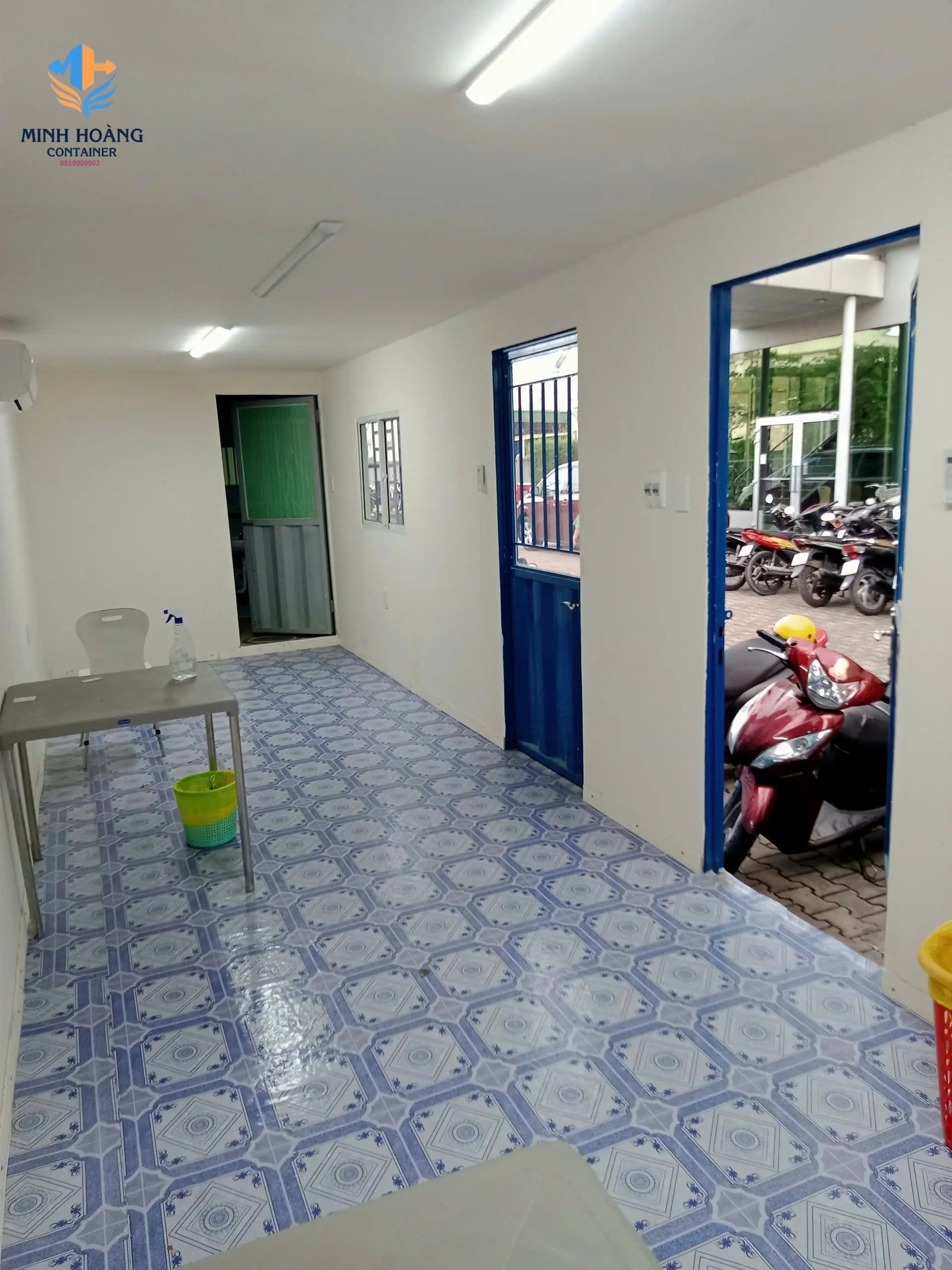 Container Văn Phòng 40 Feet Có Toilet – Giải Pháp Không Gian Làm Việc Lưu Động Tiện Nghi